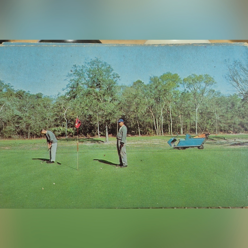 Vintage Florida FERNADINA BCH. Golf Post Card